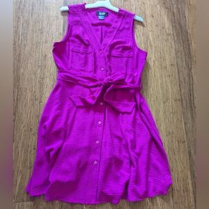 DKNY Women's Pink Sleeveless Dress